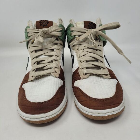 Nike Dunk High LX Next Nature Toasty Womens 6 Summit White Black Green Sneakers - Picture 5 of 16